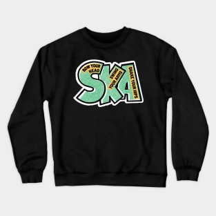 jamaica ska yellow green black Crewneck Sweatshirt